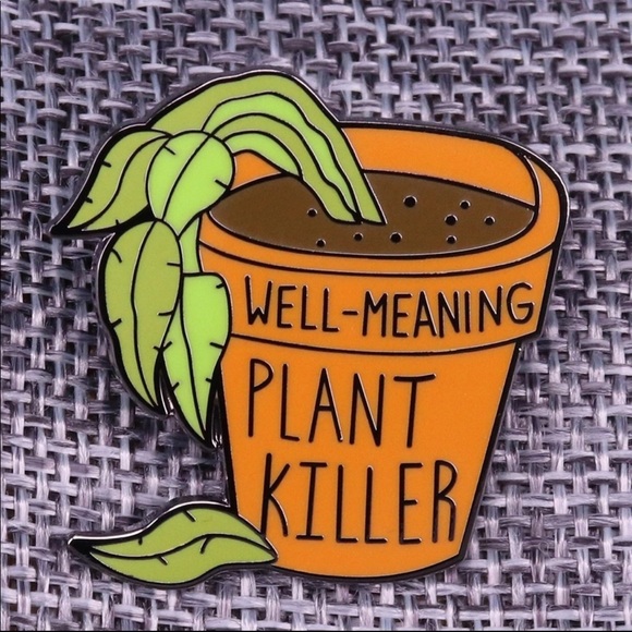 Jewelry - 🆕 Well Meaning Plant Killer Enamel Pin Brooch